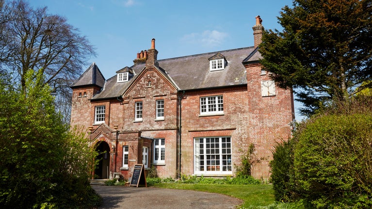 The front of the house at Max Gate, Dorset, viewed from the driveway